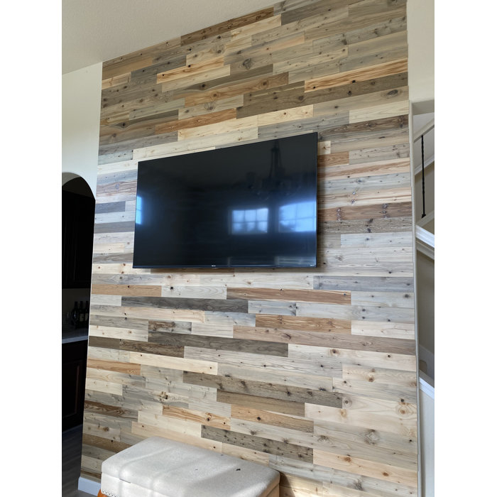 TimberChic 3"Peel and Stick Reclaimed Wood Wall Paneling & Reviews